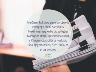 Kvietimas teikti paraiškas