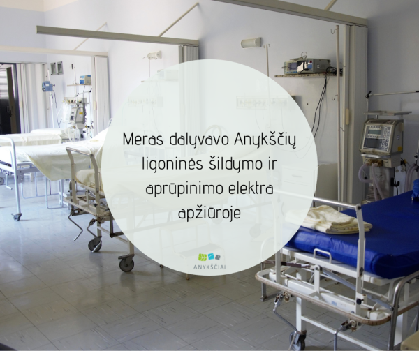 Meras dalyvavo Anykščių ligoninės šildymo ir aprūpinimo elektra apžiūroje
