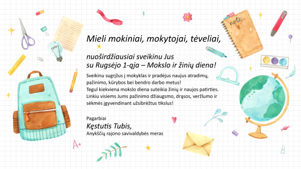 Sveikiname!