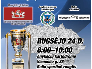 KVIEČIAME Į RALIO STARTĄ ANYKŠČIUOSE RUGSĖJO 24 D.