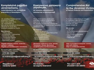 Kompleksinė pagalba seksualinės prievartos aukoms iš Ukrainos
