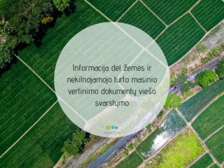 Informacija dėl žemės ir nekilnojamojo turto masinio vertinimo dokumentų viešo svarstymo