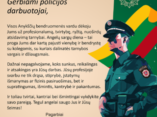 Sveikiname policijos pareigūnus!