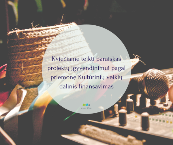 KVIEČIAME TEIKTI PARAIŠKAS PROJEKTŲ ĮGYVENDINIMUI PAGAL PRIEMONĘ KULTŪRINIŲ VEIKLŲ DALINIS...