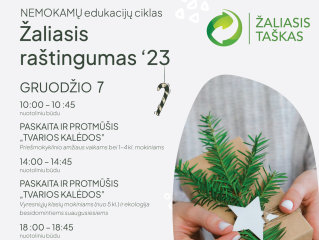 Nemokamos kalėdinės edukacijos ugdymo įstaigoms