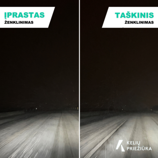 „Kelių priežiūra“ pradeda taikyti išskirtinę saugumo priemonę matomumui kelyje gerinti