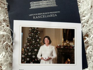 Lietuvos Respublikos pirmosios ponios Dianos Nausėdienės padėka
