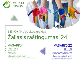 Nemokamos edukacijos - Žaliasis raštingumas 