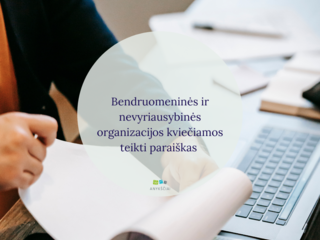 Bendruomeninės ir nevyriausybinės organizacijos kviečiamos teikti paraiškas 