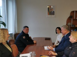 Meras susitiko su Panevėžio priešgaisrinės gelbėjimo valdybos Civilinės saugos skyriaus...
