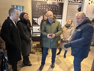 Kultūros paveldo departamento direktoriaus V. Bezaro ir jo komandos vizitas Anykščių rajone