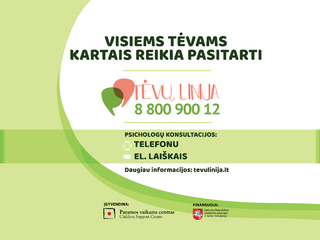„Tėvų linijoje“ psichologų konsultacijos jau ir el. laiškais