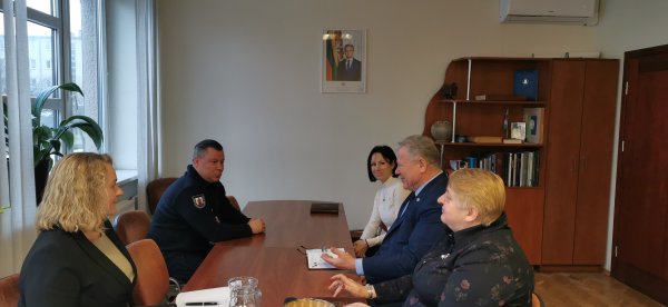 Meras susitiko su Panevėžio priešgaisrinės gelbėjimo valdybos Civilinės saugos skyriaus...