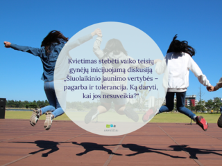 Kvietimas stebėti vaiko teisių gynėjų inicijuojamą diskusiją „Šiuolaikinio jaunimo vertybės –...