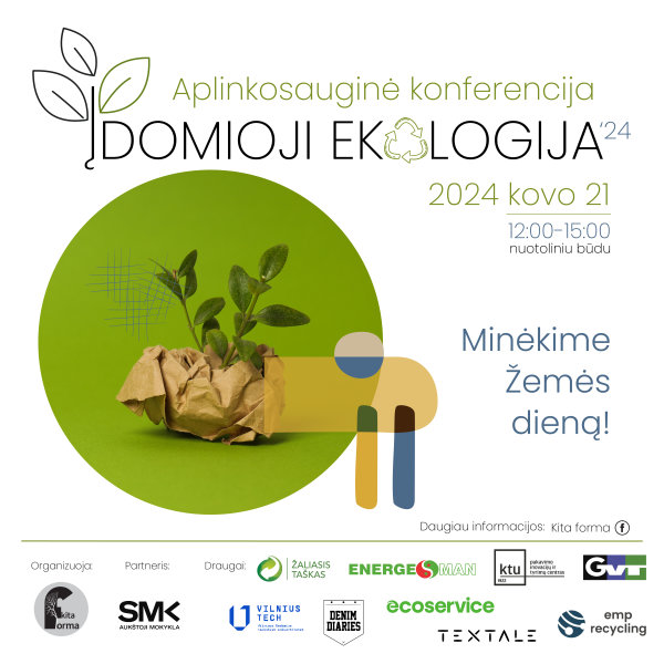  Aplinkosauginė iniciatyva „Kita forma“ kviečia minėti Žemės dieną