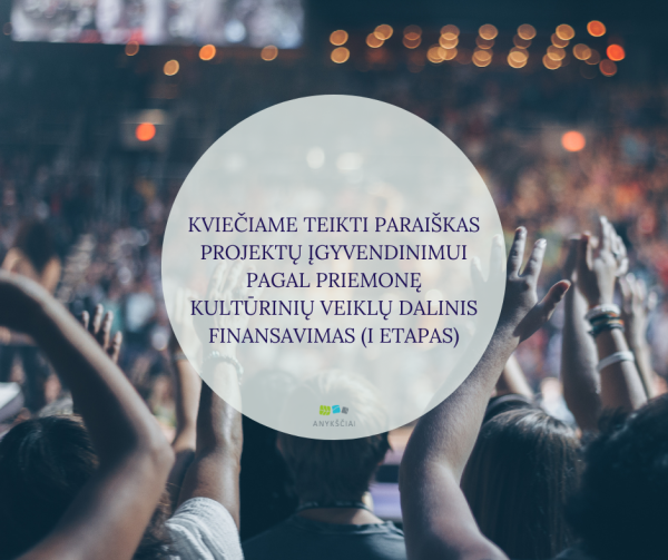 KVIEČIAME TEIKTI PARAIŠKAS PROJEKTŲ ĮGYVENDINIMUI PAGAL PRIEMONĘ KULTŪRINIŲ VEIKLŲ DALINIS...