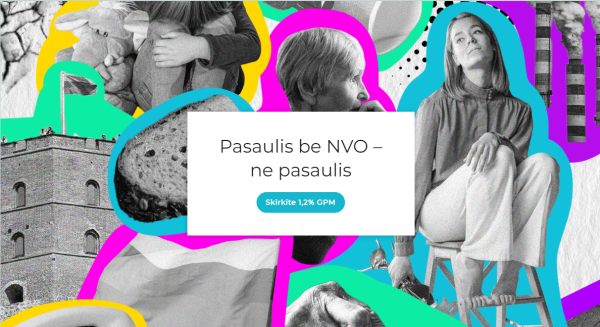Lietuvos gyventojai kviečiami aktyviai skirti 1,2 % GPM paramą nevyriausybinėms organizacijoms