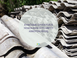 Kviečiame gyventojus nemokamai sutvarkyti asbestinį šiferį