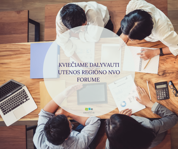KVIEČIAME DALYVAUTI UTENOS REGIONO NVO FORUME 