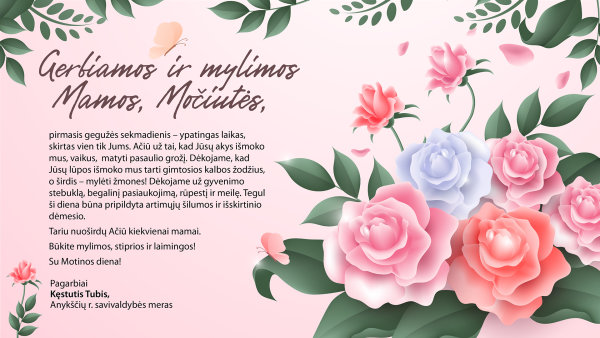 Sveikinimas mamoms ir močiutėms