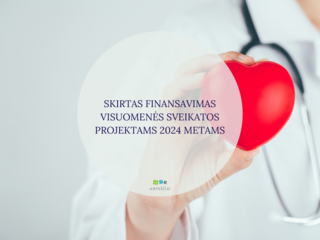 SKIRTAS FINANSAVIMAS VISUOMENĖS SVEIKATOS PROJEKTAMS 2024 METAMS