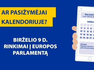 Kada ir kur balsuoti rinkimuose į Europos Parlamentą 