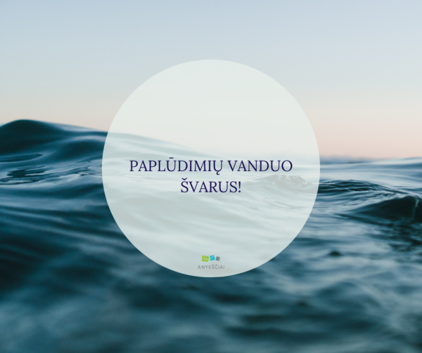 Paplūdimių vanduo švarus!