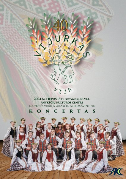 Kūrybinės veiklos sukakčiai skirtas šventinis koncertas. Vijurkui -40!