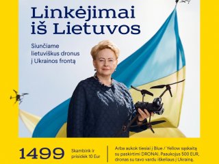 Paramos akciją Ukrainai - „Linkėjimai iš Lietuvos“