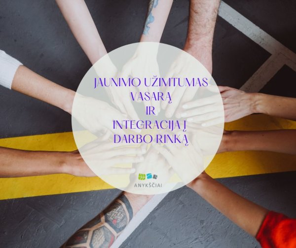JAUNIMO UŽIMTUMAS VASARĄ IR INTEGRACIJA Į DARBO RINKĄ