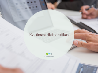 Kvietimas teikti paraiškas 