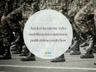 Anykščių mieste vyks mobilizacinės sistemos patikrinimo pratybos