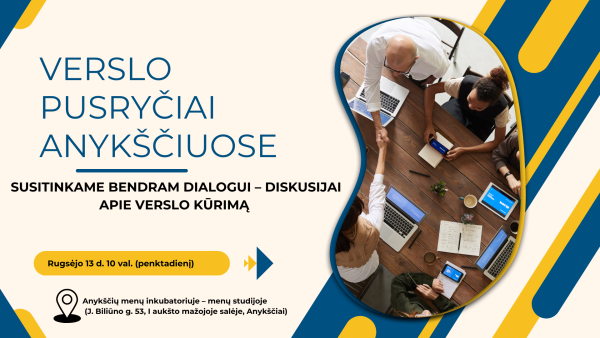 Verslo pusryčiai Anykščiuose 