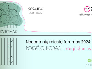 Necentrinių miestų forumas 2024: pokyčio kodas – kūrybiškumas
