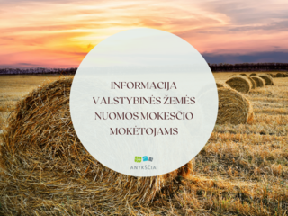 INFORMACIJA  VALSTYBINĖS ŽEMĖS NUOMOS MOKESČIO MOKĖTOJAMS