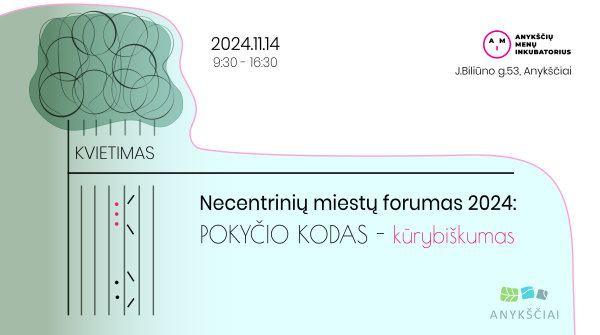 Necentrinių miestų forumas 2024: pokyčio kodas – kūrybiškumas
