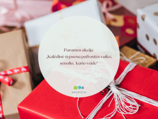Paramos akcija „Kalėdinė šypsena pafrontės vaiko, senolio, kario veide"