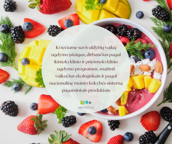 Kviečiame savivaldybių vaikų ugdymo įstaigas, dirbančias pagal ikimokyklinio ir priešmokyklinio...