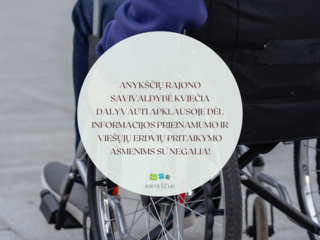 Anykščių rajono savivaldybė kviečia dalyvauti apklausoje dėl informacijos prieinamumo ir viešųjų...