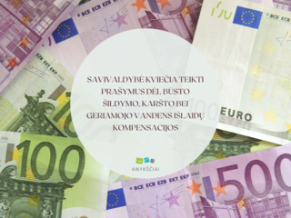 Savivaldybė kviečia teikti prašymus dėl būsto šildymo, karšto bei geriamojo vandens išlaidų...