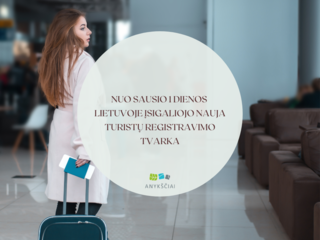 Nuo 2025 metų sausio 1 dienos Lietuvoje įsigaliojo nauja turistų registravimo tvarka