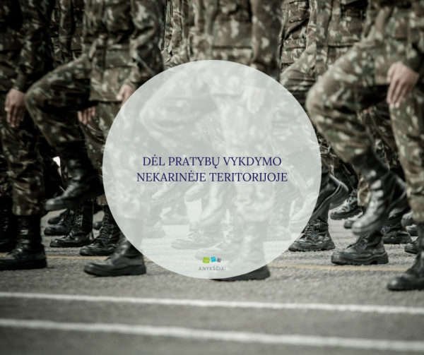 DĖL PRATYBŲ VYKDYMO NEKARINĖJE TERITORIJOJE