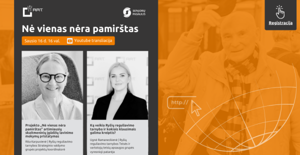 „Nė vienas nėra pamirštas“ ir vėl Jus kviečia į nuotolinę paskaitą!