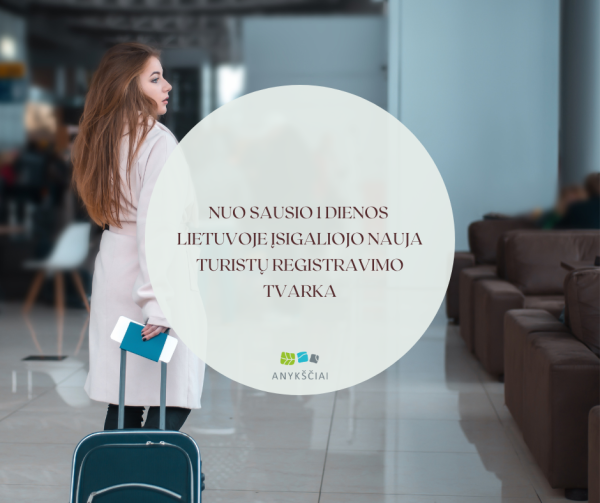 Nuo 2025 metų sausio 1 dienos Lietuvoje įsigaliojo nauja turistų registravimo tvarka