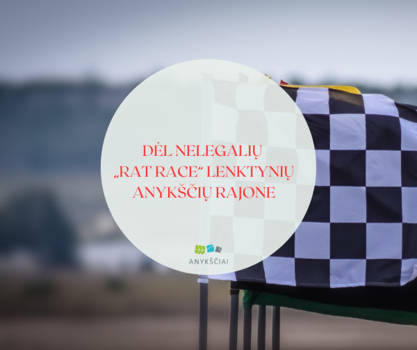 Dėl nelegalių „Rat Race“ lenktynių Anykščių rajone