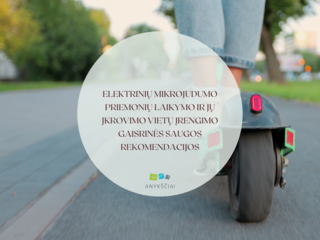 Elektrinių mikrojudumo priemonių laikymo ir jų įkrovimo vietų įrengimo gaisrinės saugos...