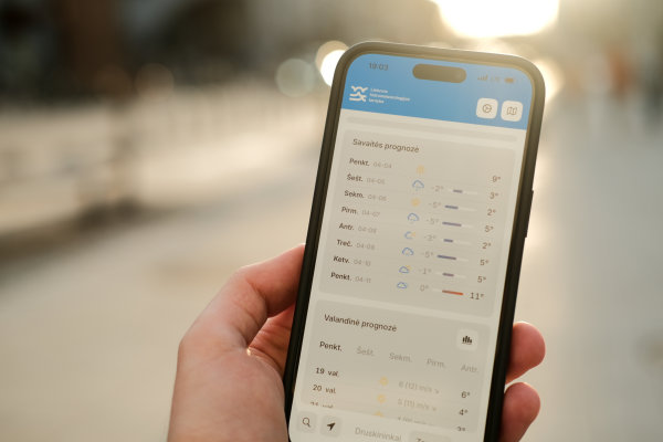 „Meteo.lt“ pristato naują mobiliąją programėlę išmaniesiems telefonams