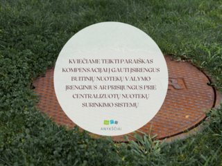 KVIEČIAME TEIKTI PARAIŠKAS KOMPENSACIJAI GAUTI ĮSIRENGUS BUITINIŲ NUOTEKŲ VALYMO ĮRENGINIUS AR...