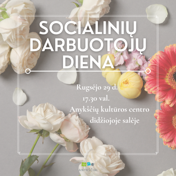 Socialinių darbuotojų dienos minėjimas Anykščiuose
