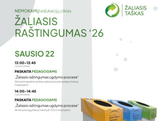 Nuotolinių edukacijų ciklas „Žaliasis raštingumas“